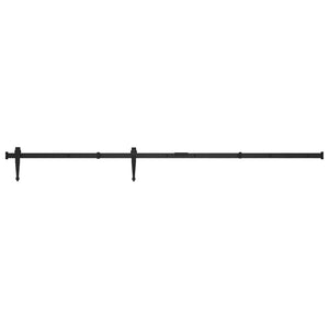 Mini Schiebetürbeschlag Set für Schranktüren Carbonstahl 152 cm