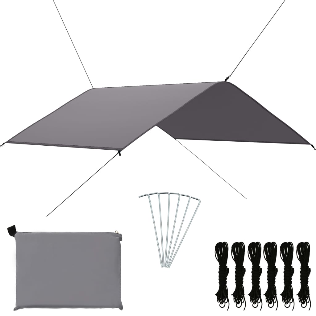 4x4 m Outdoor-Plane - Grau