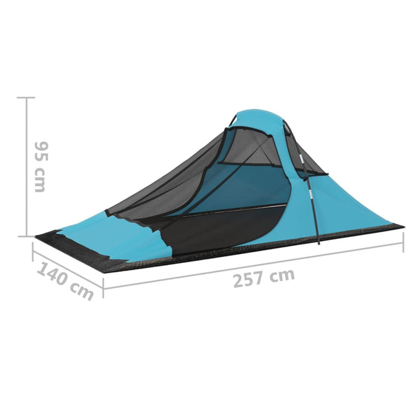 Blaues Campingzelt 317x240x100 cm