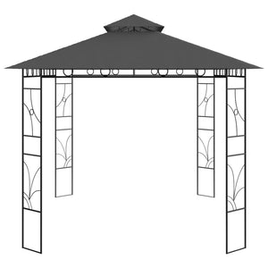 Pavillon 4x3x2,7 m Anthrazit 160 g/m²