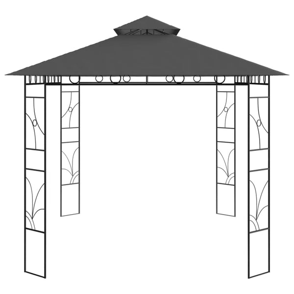 Pavillon 4x3x2,7 m Anthrazit 160 g/m²