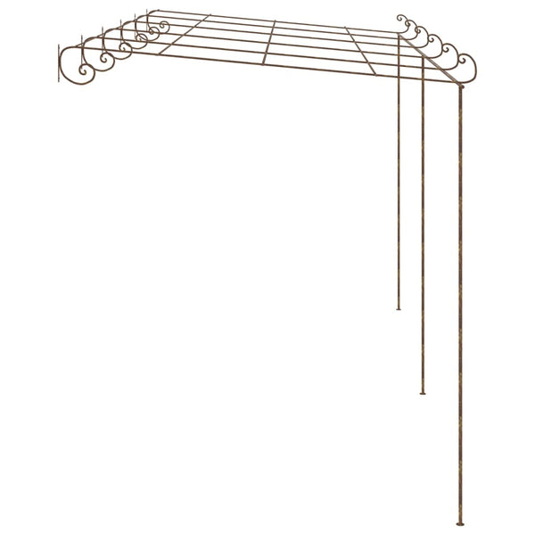 vidaXL Pergola de jardin brun antique 6x3x2,5 m en fer