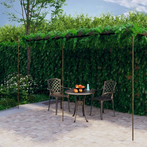 vidaXL Pergola de jardin brun antique 6x3x2,5 m en fer