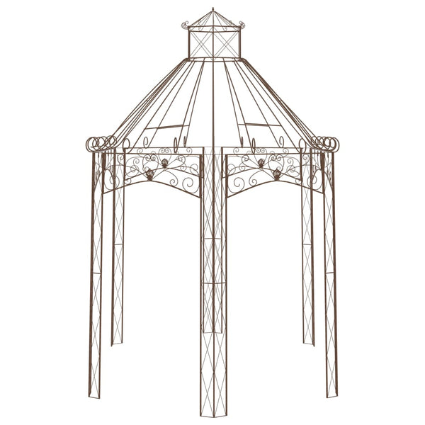 Gartenpavillon Antik-Braun 400x258x378 cm Eisen