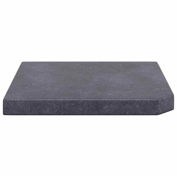Sonnenschirm-Gewichtsplatte Schwarz Granit Quadratisch 25 kg