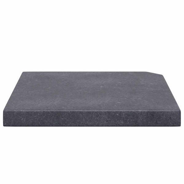 Sonnenschirm-Gewichtsplatte Schwarz Granit Quadratisch 25 kg