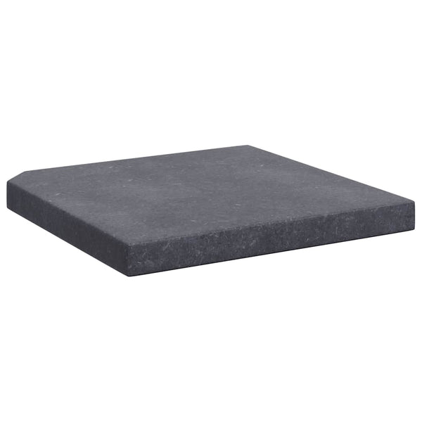 Sonnenschirm-Gewichtsplatte Schwarz Granit Quadratisch 25 kg