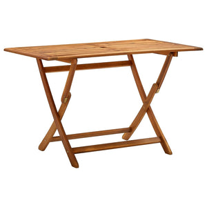 Klappbarer Gartentisch 120x70x75 cm Massivholz Akazie