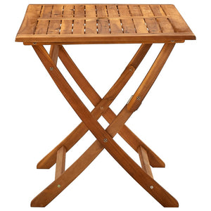 Klappbarer Gartentisch 120x70x75 cm Massivholz Akazie