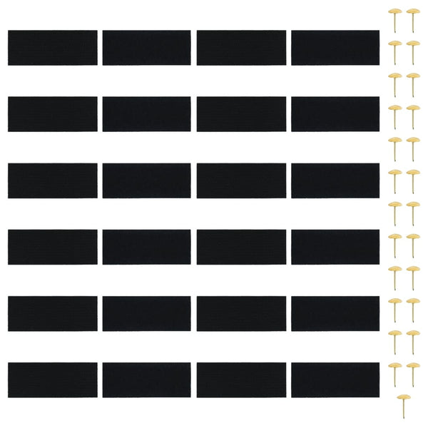 Fliegengitter-Türvorhänge 2 Stk. Magnet Schwarz 220x100 cm
