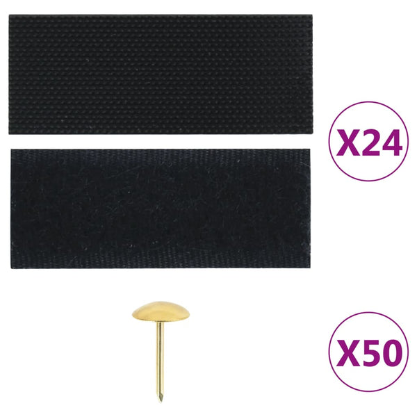 Fliegengitter-Türvorhänge 2 Stk. Magnet Schwarz 220x110 cm