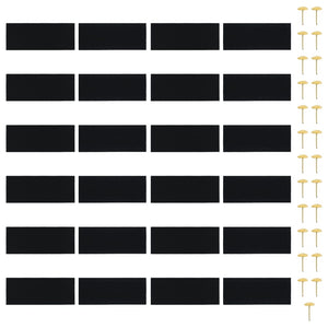 Fliegengitter-Türvorhänge 2 Stk. Magnet Schwarz 220x130 cm