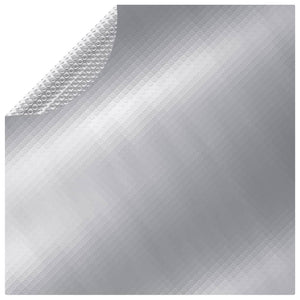Poolabdeckung Silber 381 cm PE