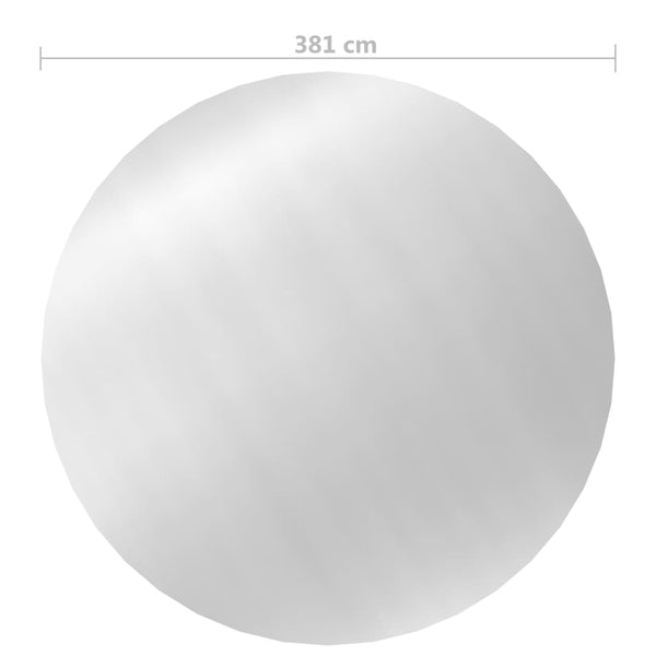 Poolabdeckung Silber 381 cm PE