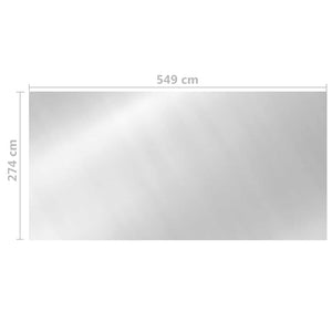 Poolabdeckung Silber 549x274 cm