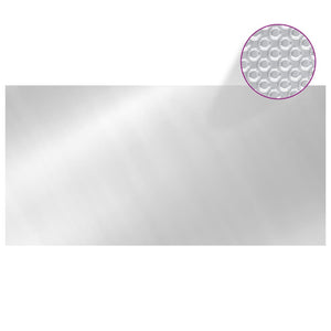 Poolabdeckung Silber 732x366 cm PE