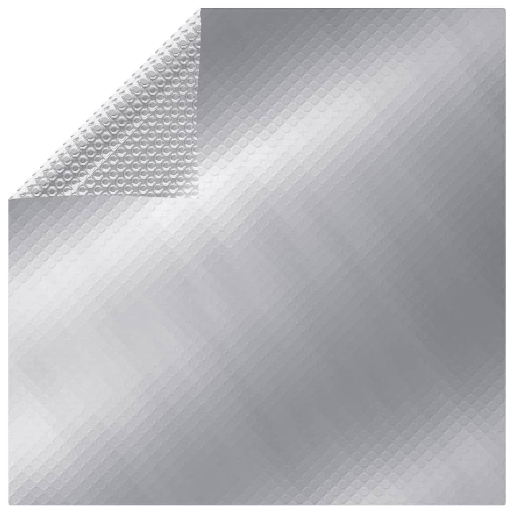 Rechteckige Poolabdeckung 800x500 cm Silber
