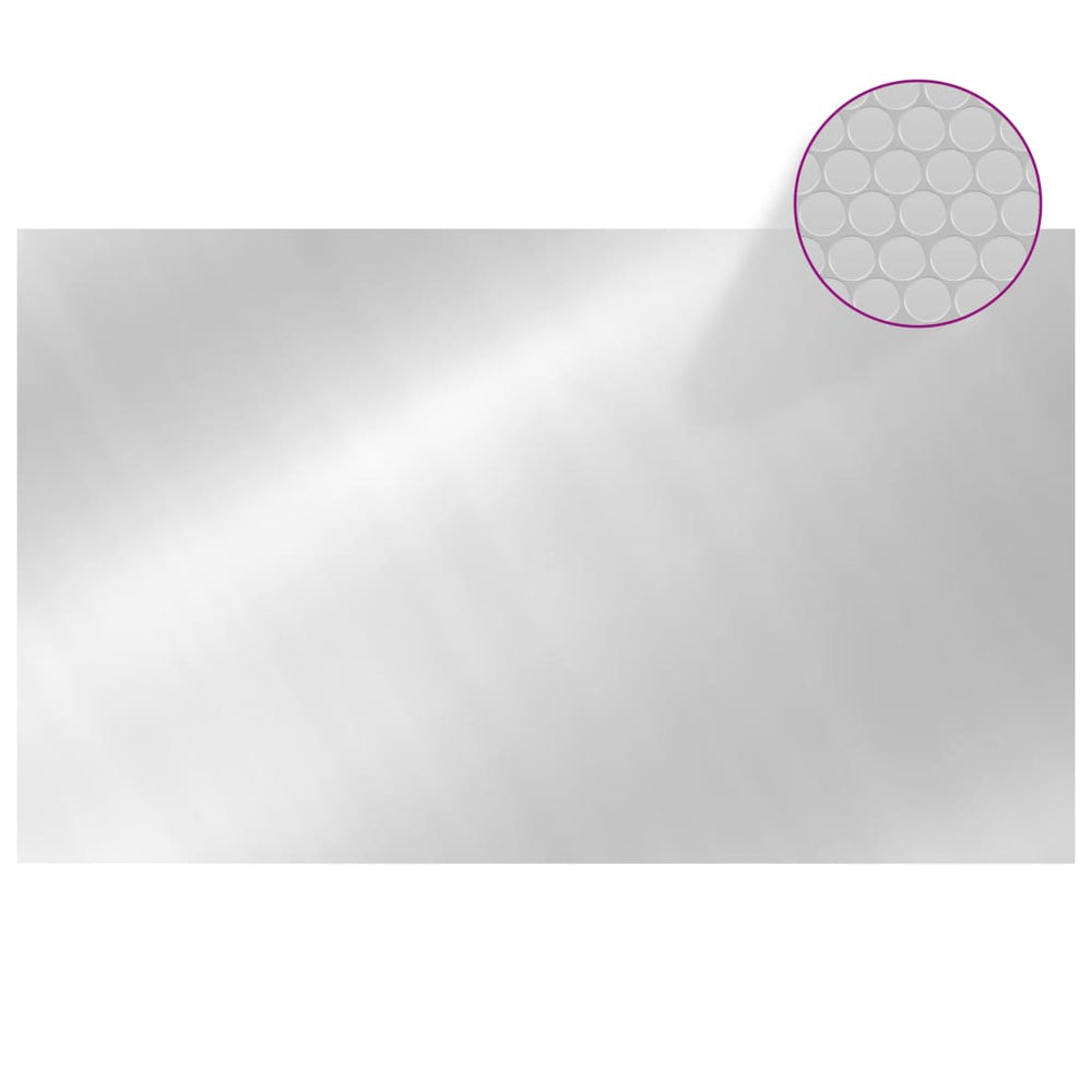 Rechteckige Poolabdeckung 1000x600 cm Silber