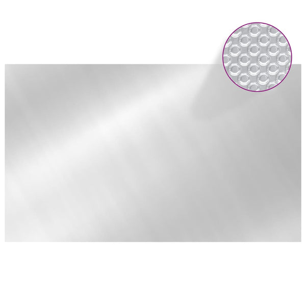 Rechteckige Poolabdeckung 1000x600 cm Silber
