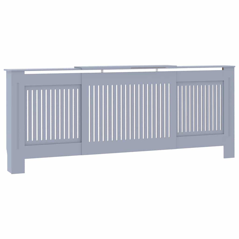 Graue Heizkörperverkleidung MDF 205 cm