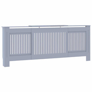 Graue Heizkörperverkleidung MDF 205 cm