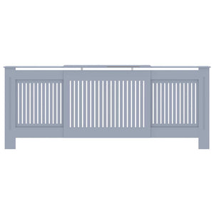 Graue Heizkörperverkleidung MDF 205 cm