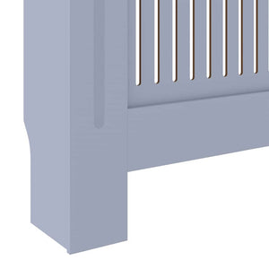 Graue Heizkörperverkleidung MDF 205 cm