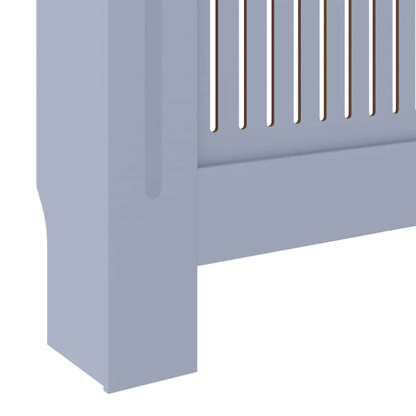 Graue Heizkörperverkleidung MDF 205 cm