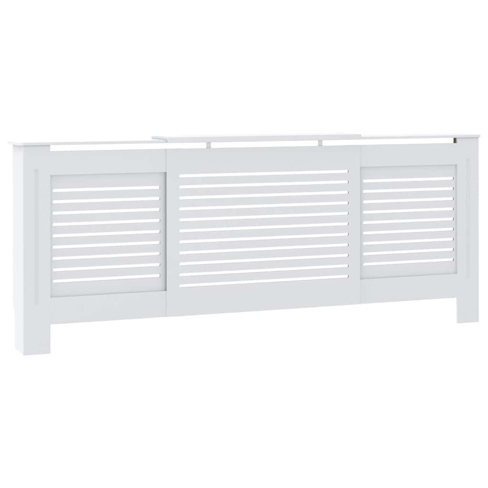 Weiße Heizkörperverkleidung MDF 205 cm