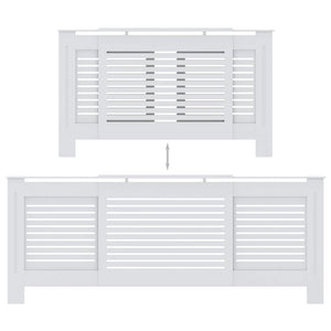 Cache-radiateur en MDF vidaXL blanc 205 cm