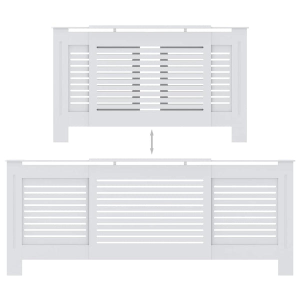 Cache-radiateur en MDF vidaXL blanc 205 cm