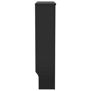 Schwarze Heizkörperverkleidung MDF 78 cm