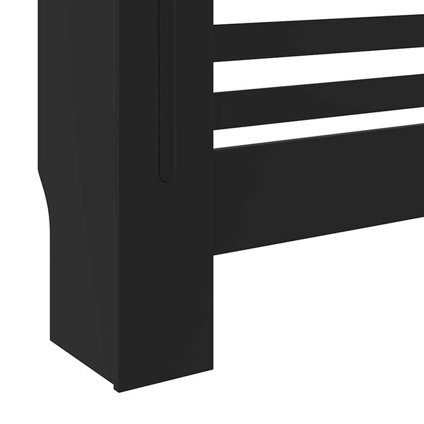 Schwarze Heizkörperverkleidung MDF 78 cm