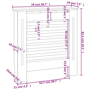Heizkörperverkleidung MDF 78cm