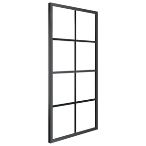 Schiebetür Aluminium und ESG-Glas mit Beschlägen 76x205 cm