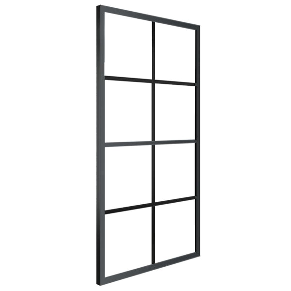 Schiebetür Aluminium und ESG-Glas mit Beschlägen  90x205 cm
