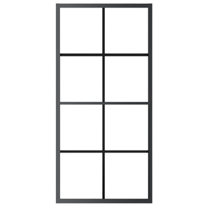Schiebetür Aluminium und ESG-Glas mit Beschlägen  90x205 cm