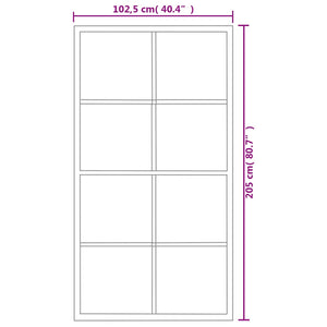 Schiebetür Aluminium und ESG-Glas mit Beschlägen 102,5x205 cm