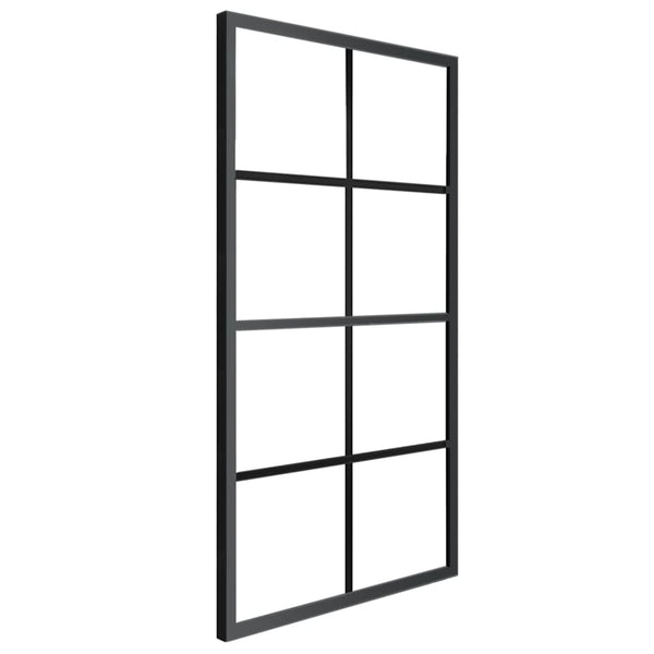 Schiebetür Aluminium und ESG-Glas mit Beschlägen 102,5x205 cm