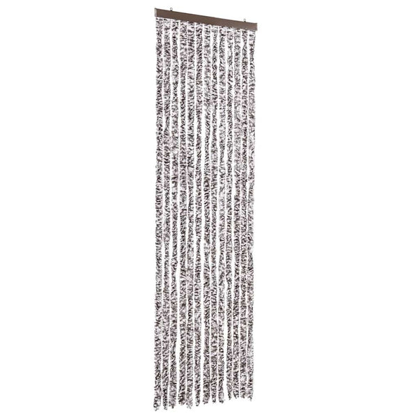 Insektenschutz-Vorhang Braun und Beige 56x200 cm Chenille