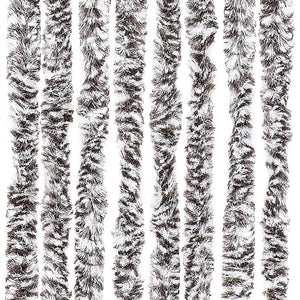 Insektenschutz-Vorhang Braun und Beige 56x200 cm Chenille