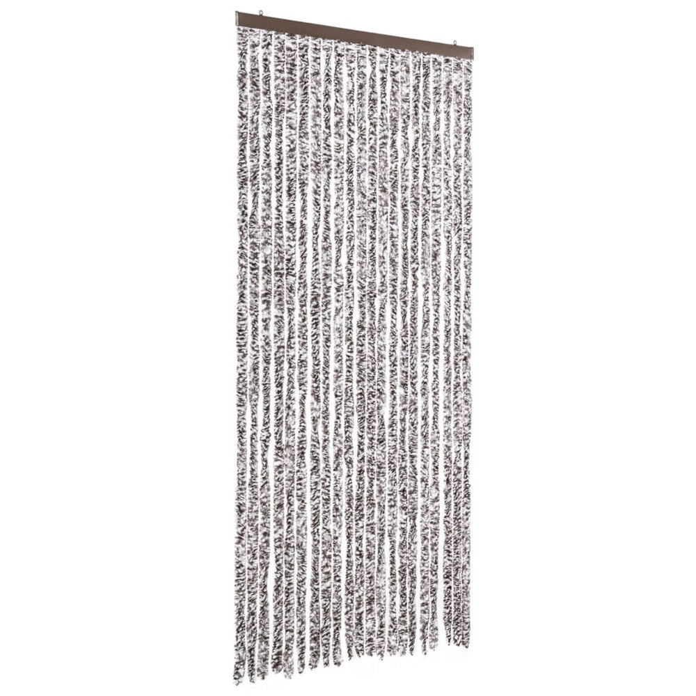 vidaXL Rideau anti-insectes Marron et Beige 90x200 cm Chenille
