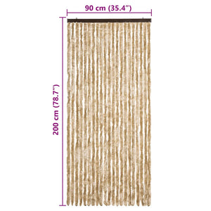 Insektenschutz-Vorhang Beige 90x200 cm Chenille