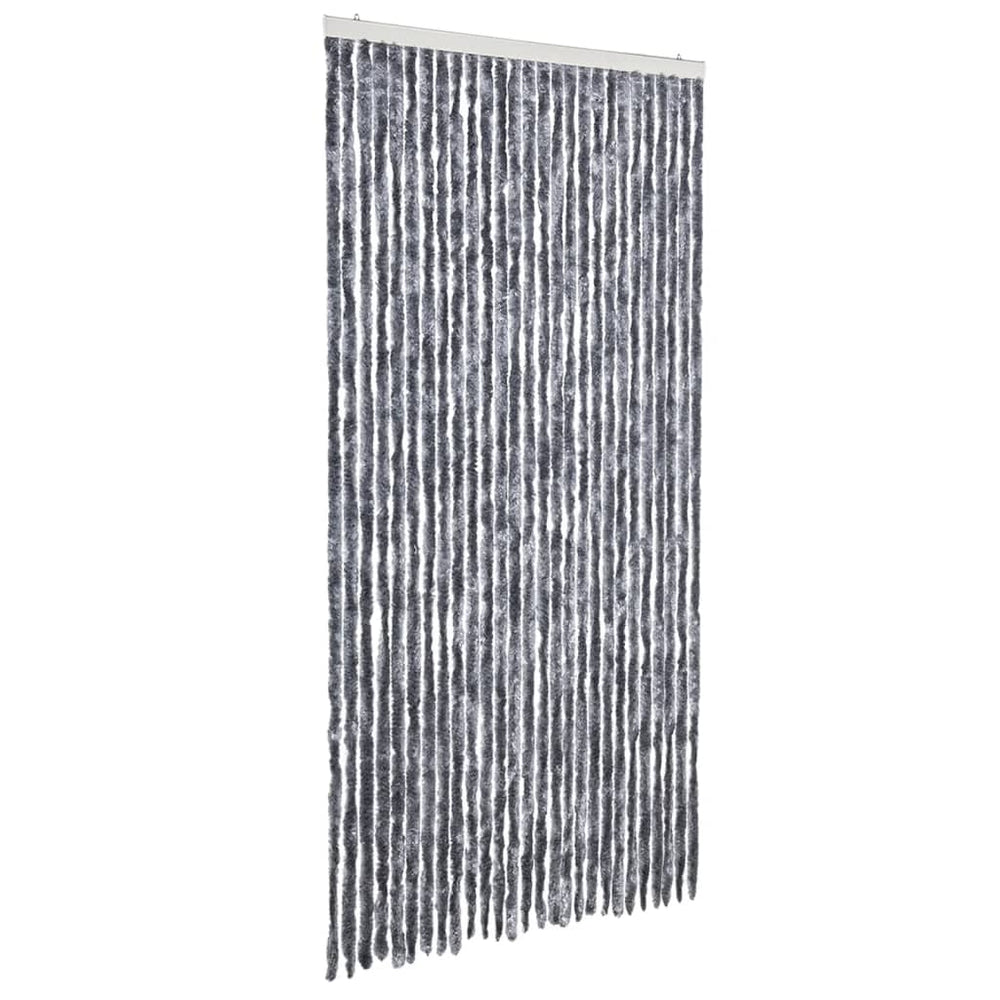 vidaXL Rideau anti-insectes argenté 118x220 cm Chenille