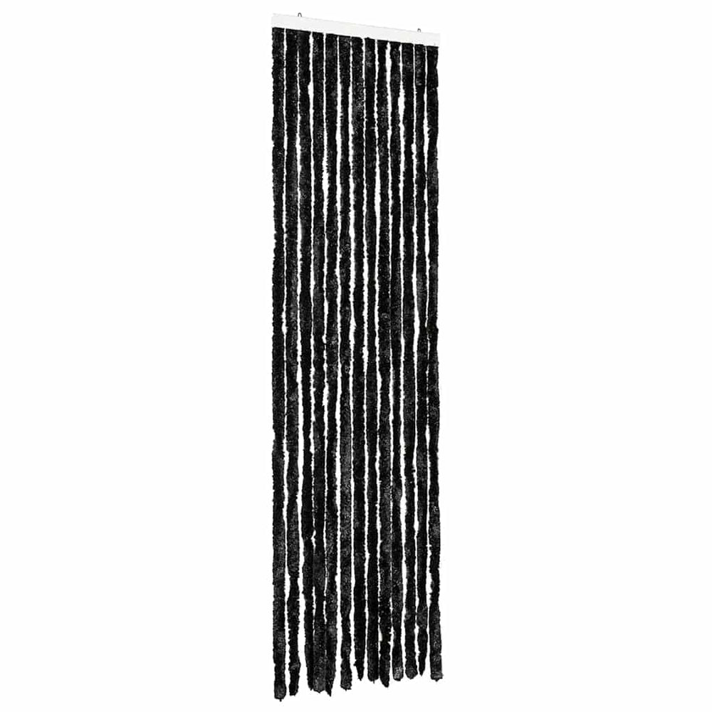vidaXL Rideau anti-insectes anthracite 56x200 cm chenille