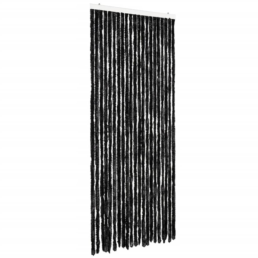 vidaXL Rideau anti-insectes anthracite 90x200 cm chenille