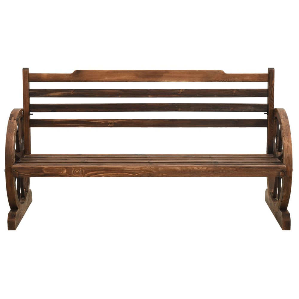 Gartenbank 142 cm Massivholz Tanne