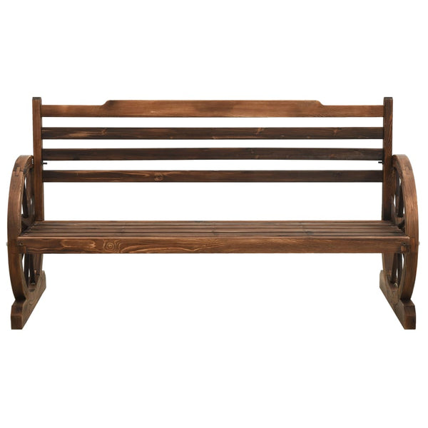 Gartenbank 142 cm Massivholz Tanne