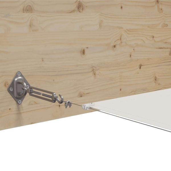 Senkrechtmarkise Weiß 60x1200 cm Oxford-Gewebe