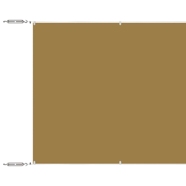 Senkrechtmarkise Beige 60x800 cm Oxford-Gewebe